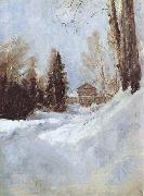 Valentin Serov Winter in Abramtsevo A House china oil painting artist